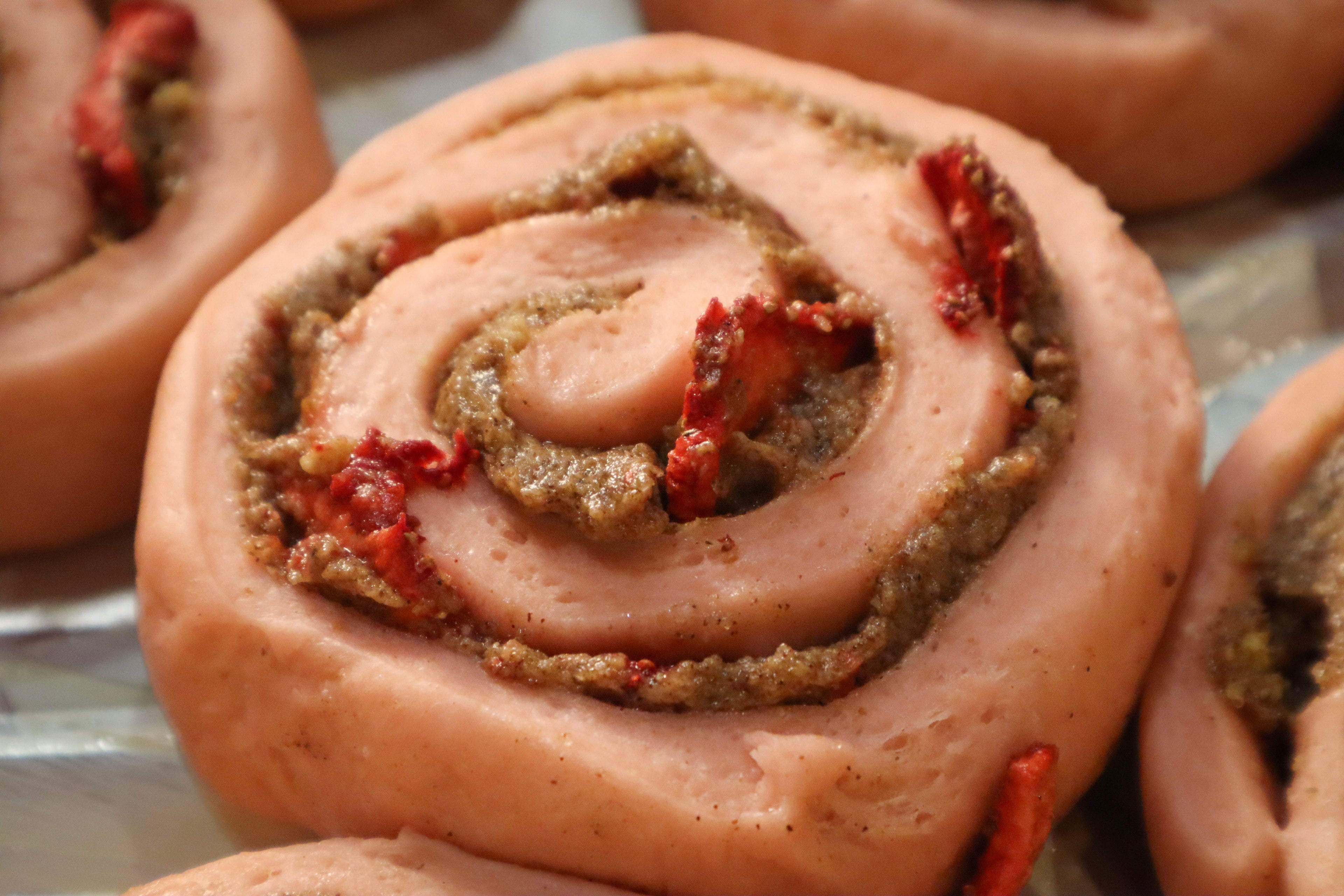 Strawberry Cheesecake Cinnamon Roll