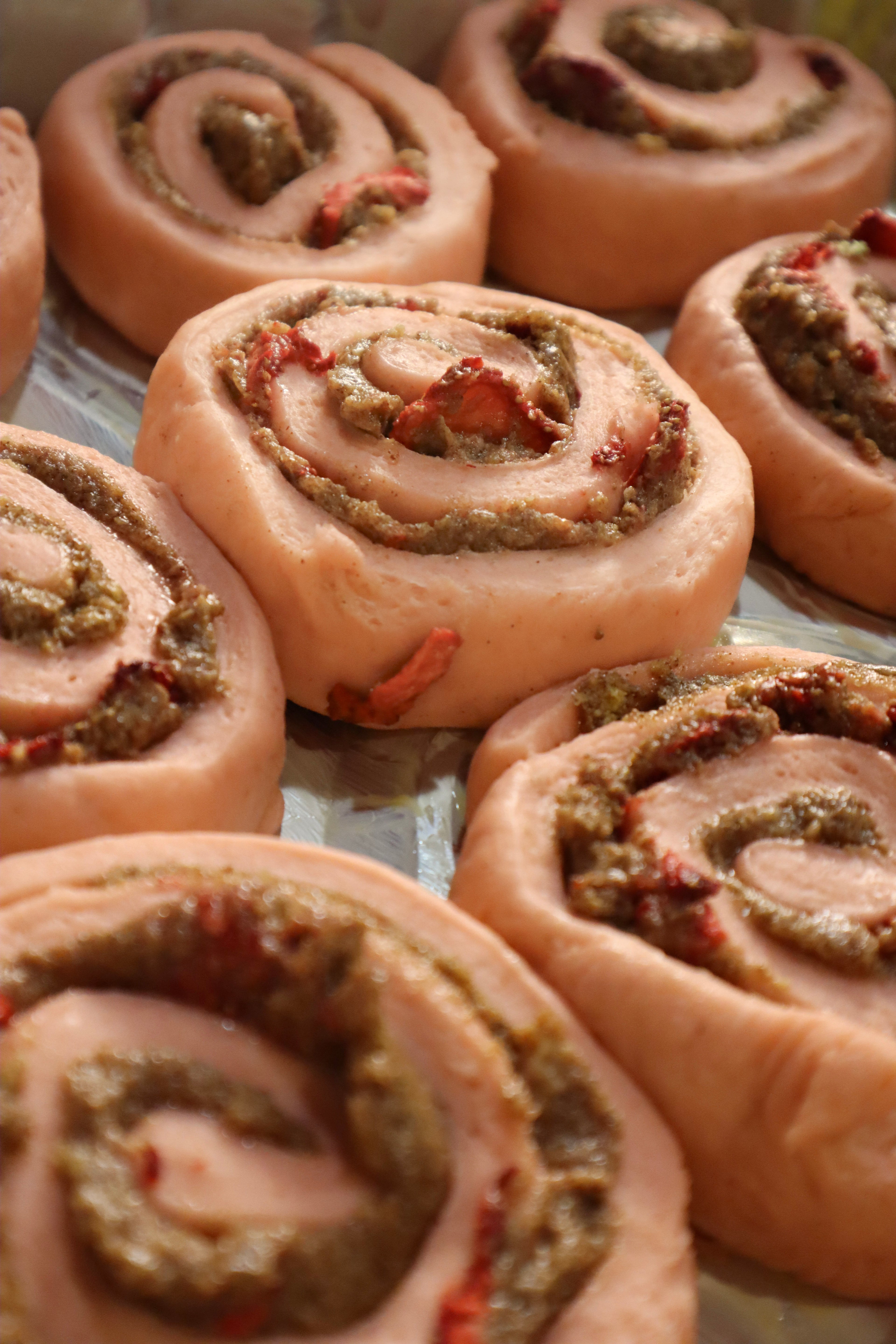 Strawberry Cheesecake Cinnamon Roll