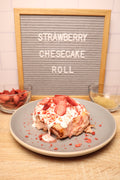 Strawberry Cheesecake Cinnamon Roll