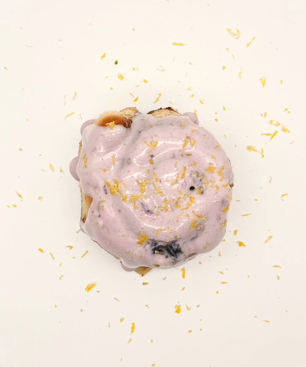 Lemon Blueberry Cinnamon Roll